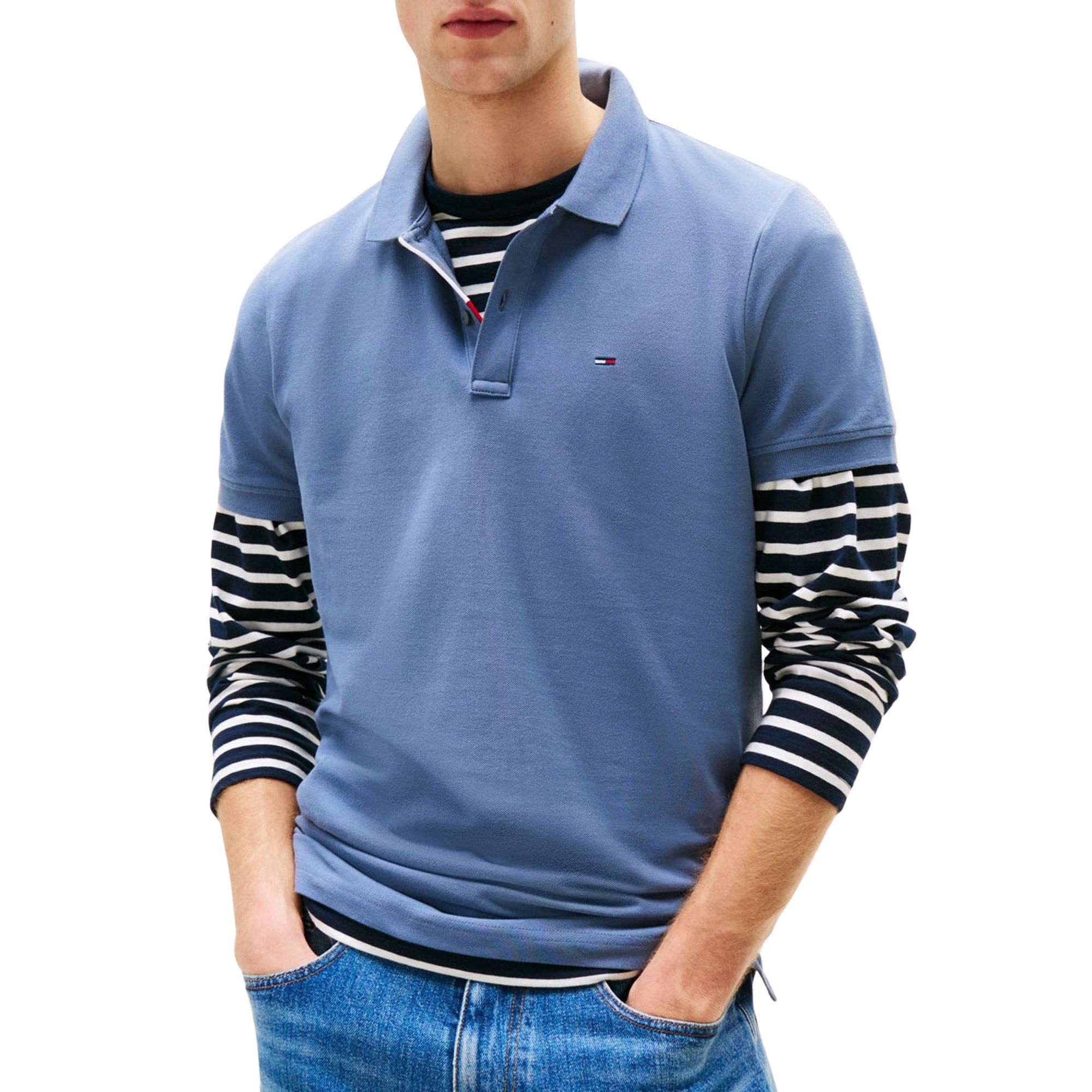 TOMMY JEANS Poloshirt TJM SLIM PLACKET POLO EXT