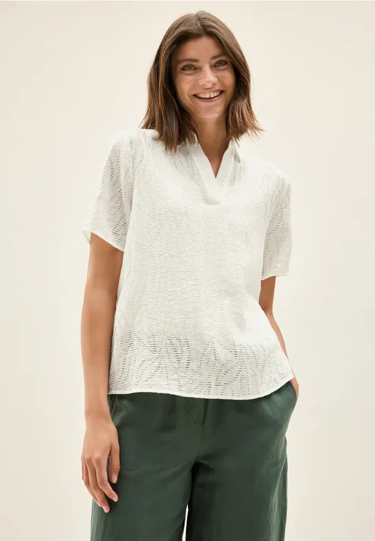 Cecil Overhemdblouse met lichte structuurpatroon