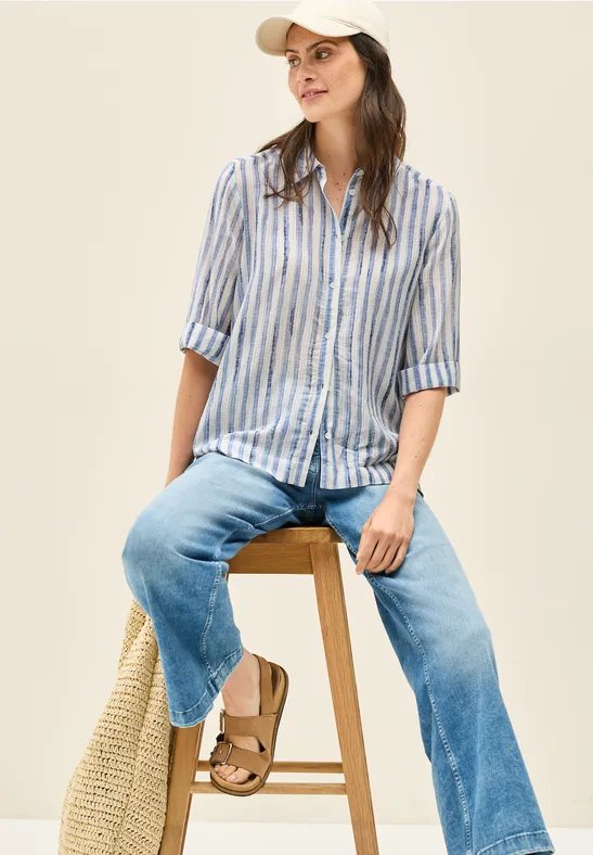 Cecil Overhemdblouse met streepdessin