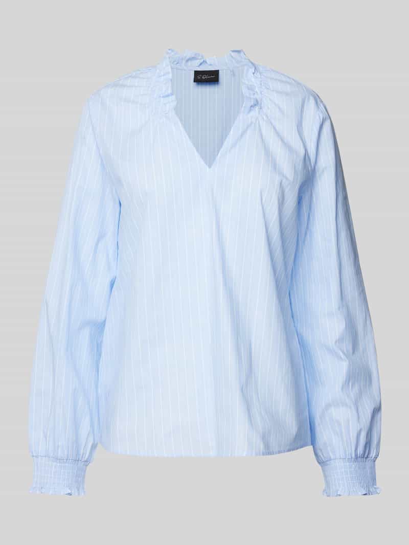 S.Oliver BLACK LABEL Overhemdblouse met elastiek bij de hals