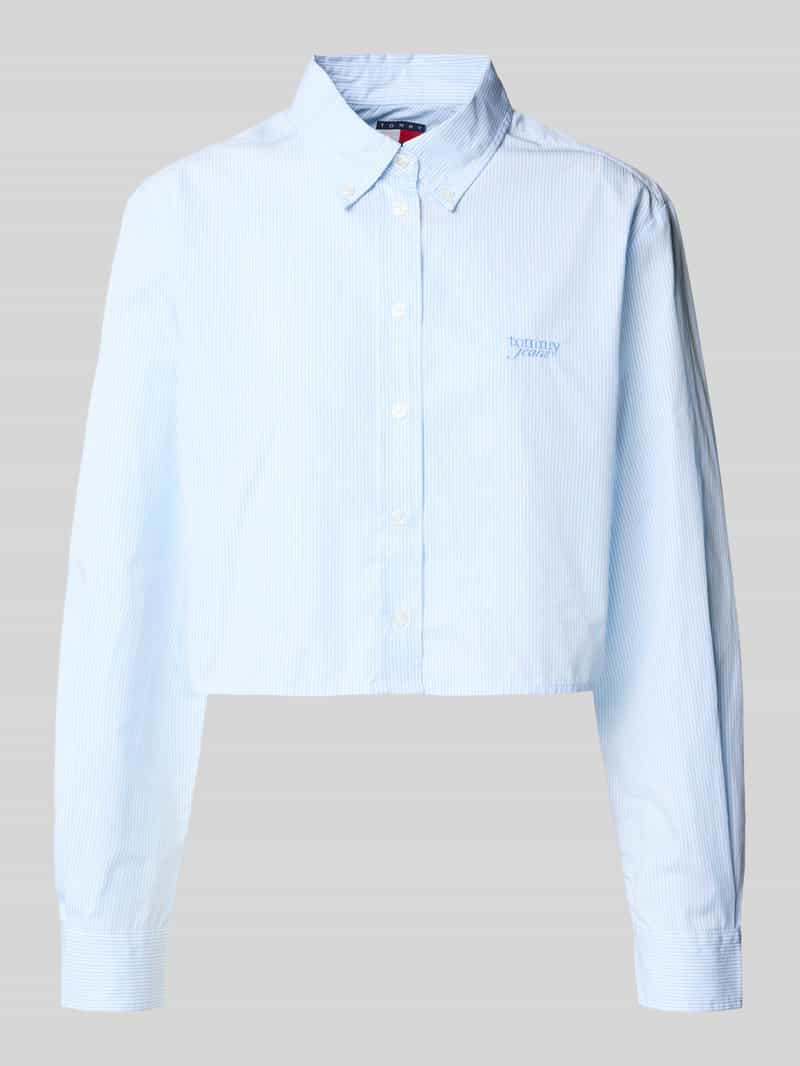 TOMMY JEANS Overhemdblouse TJW REG CROP STRIPE POPLIN SHIRT