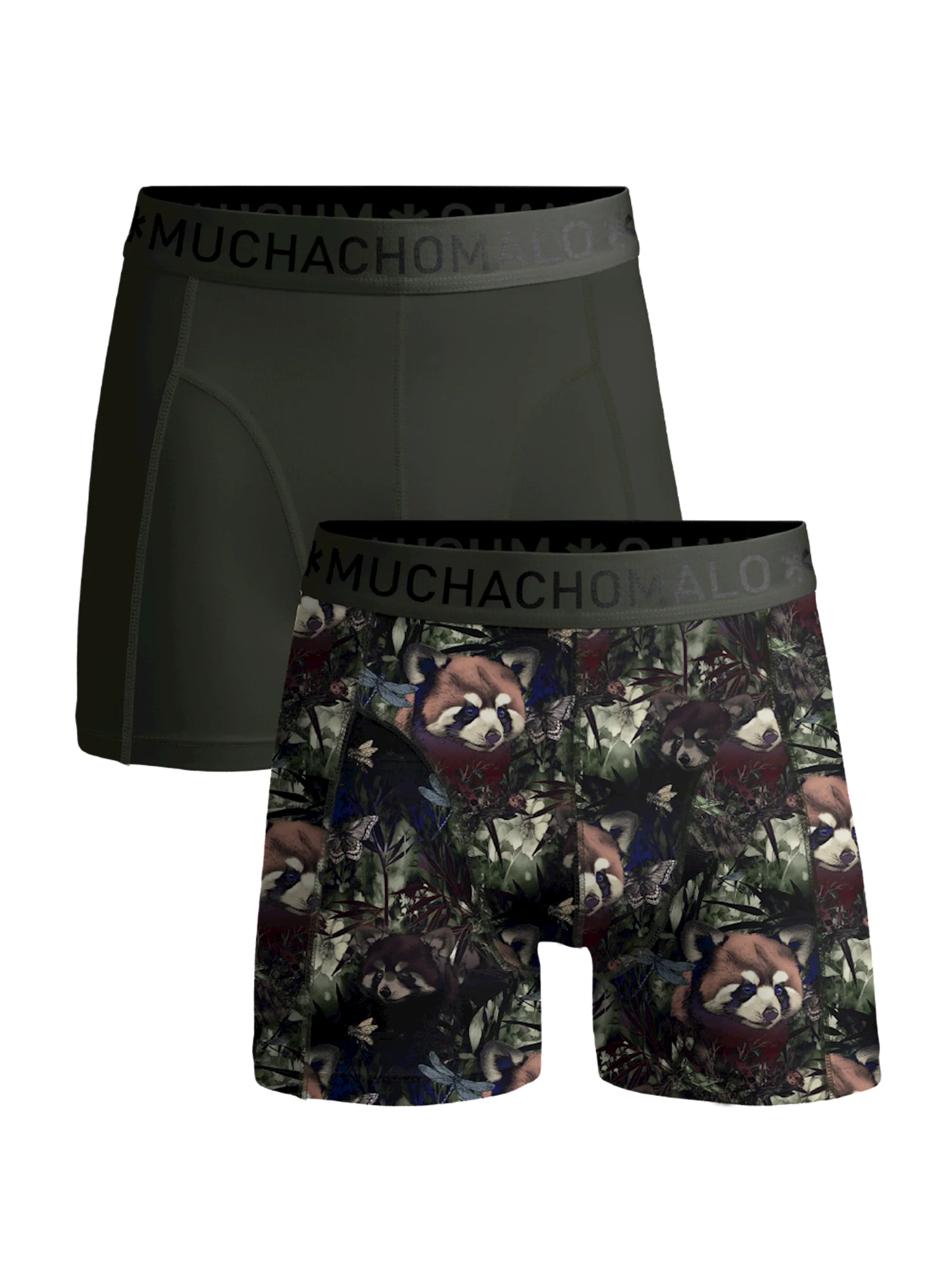 Muchachomalo Jongens 2-pack boxershorts print/effen