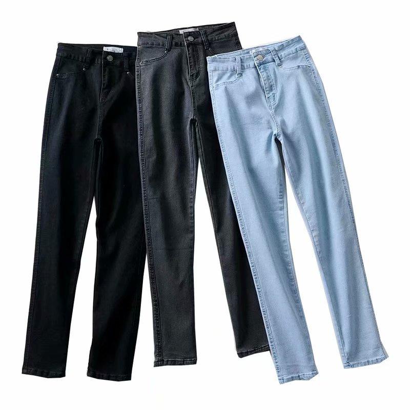 Omena 2023 Nieuwe skinny elastische denimbroek dames XL donkerblauwe kleur
