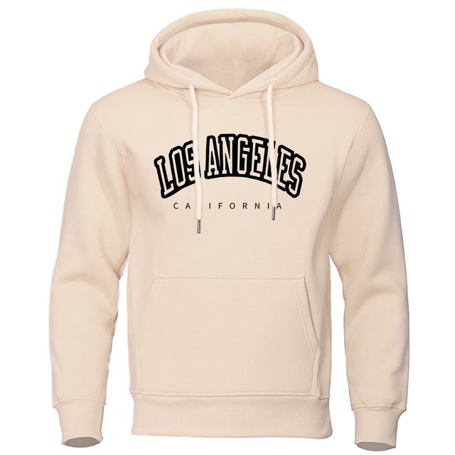Enter Boutique Sports Clothing Collection Los Angeles, Californië Usa Stad Brief Hoodies Mannen Casual Hip Hop Streetwear Crewneck Fleece Sweatshirt Trui Hoody Mannelijke M