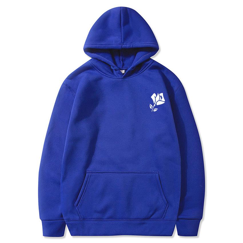 Luojin 2023 Herensweater met capuchon in herfst en winter Koreaanse losse casual sportkleding XXXL