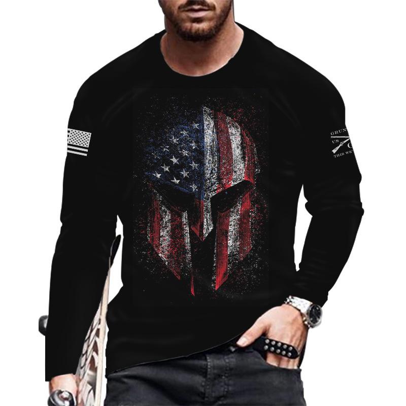 ETST WENDY 05 Europese en Amerikaanse populaire vrijetijdssport heren 3D digitaal printen T-shirt Street trend 3D printen T-shirt met lange mouwen s-6x 6XL