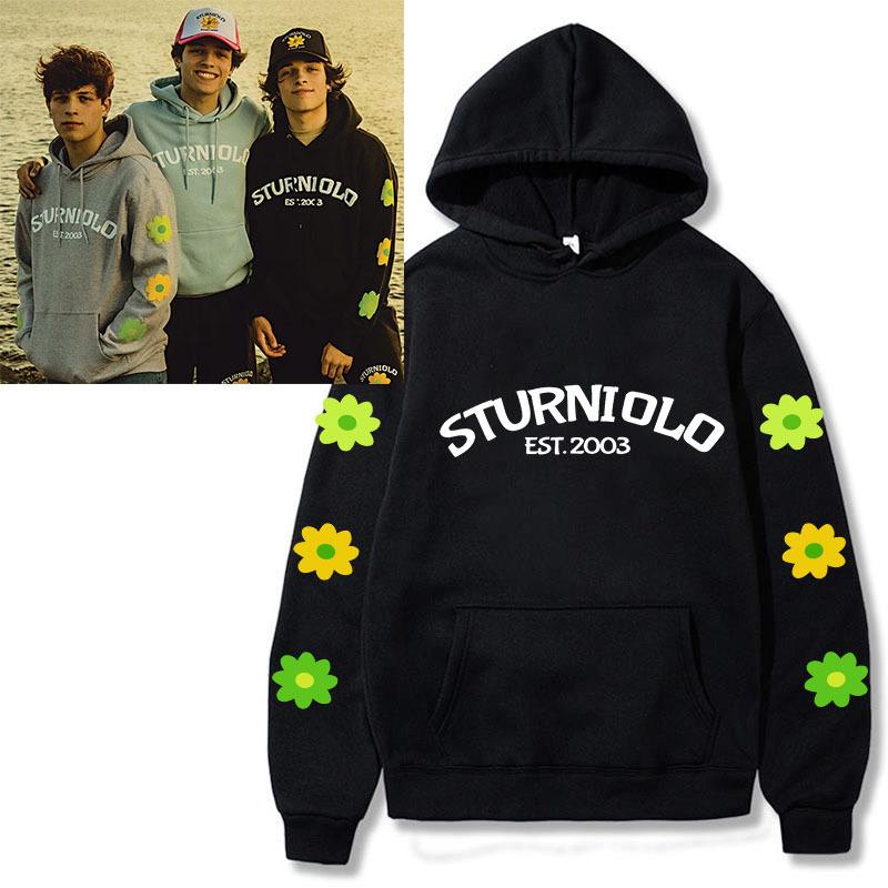 TENJINGE Trendy Sturniolo Triplets Merch Hoodie Heren Hip Hop Punk Y2k Let's Trip Harajuku Casual Streetwear Lange Mouw Tops Sweatshirt Truien S