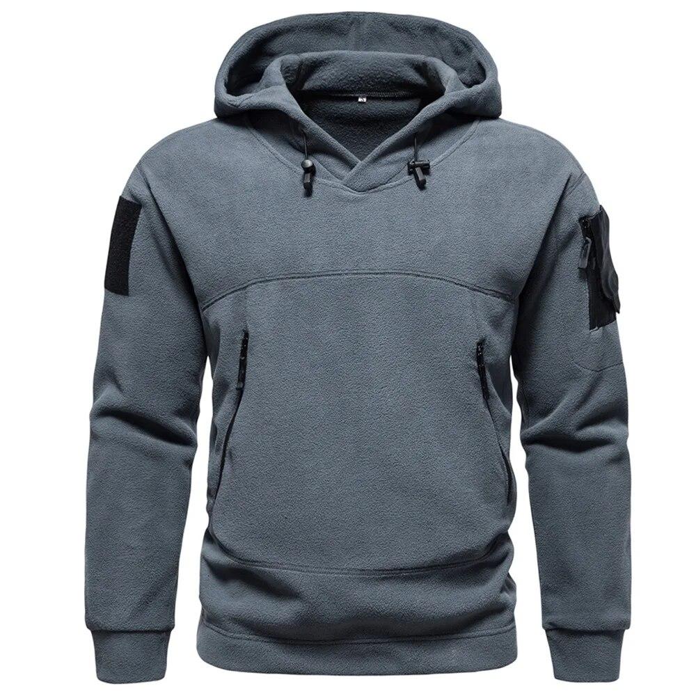 DSorothy Heren Dikke Polar Fleece Sweatshirt Herfst Winter Heren Capuchon Sport Zwart Winddicht Oversized Hoodie Mannelijk Streetwear XXXL zwart