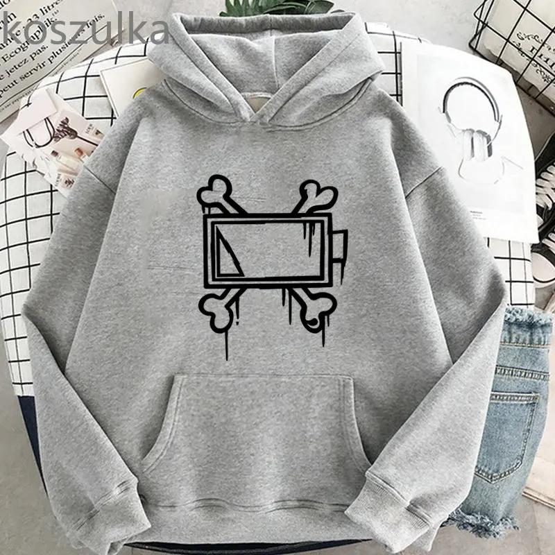 Enter Boutique Sports Clothing Collection Heren Hoodie MURDER DRONES Hoodies Bedrukking Lange Mouw Casual Lente en Herfst Sweatshirt Fleece Streetwea Kleding M