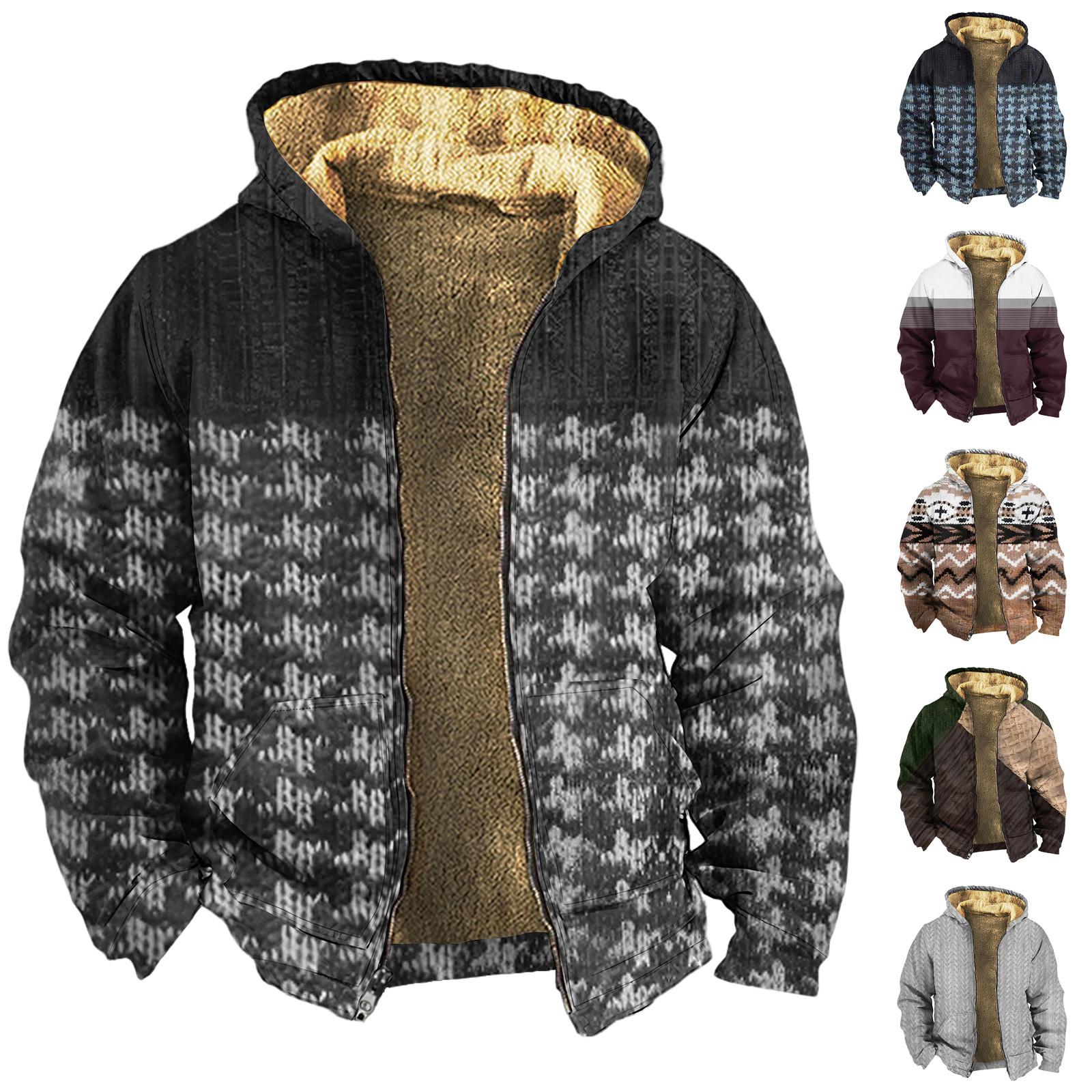 Ren Bag Heren Winter Rits Capuchon Fleece Sweatshirt Met Opgestikte Zak Casual Jack XL wijn