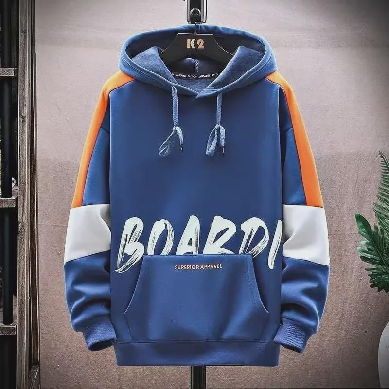 VantaGoods Heren 2022 Herfst/Winter Verdikte Modieuze Koreaanse Stijl Hoodie Sweatshirt - All-Match Studentenjas XL oranje