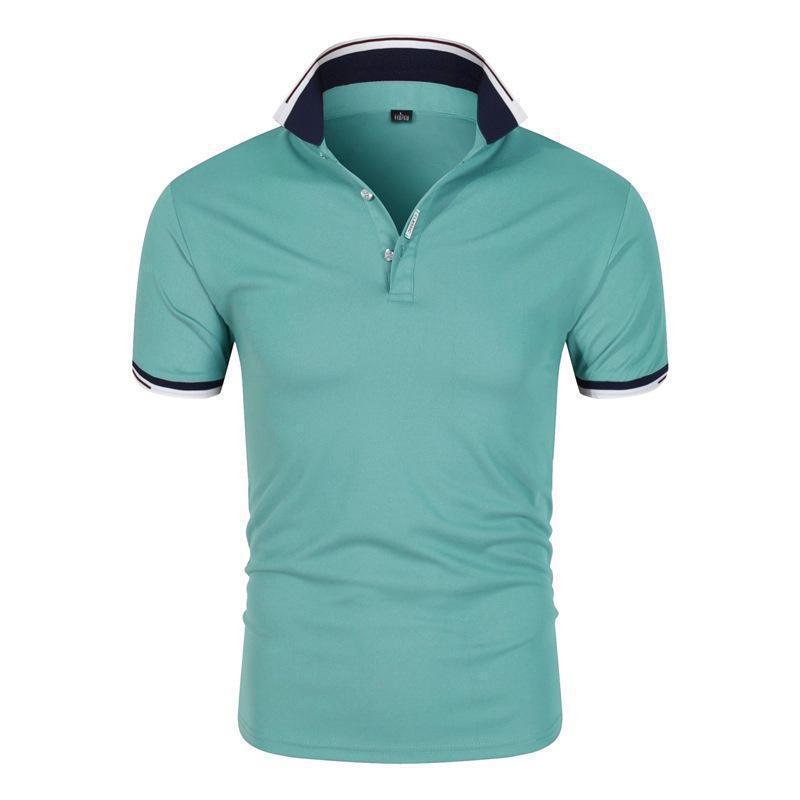 HerSight Heren zomer T-shirt met revers en korte mouwen Heren Jeugdmode Casual Fit POLO-shirts voor heren XXL