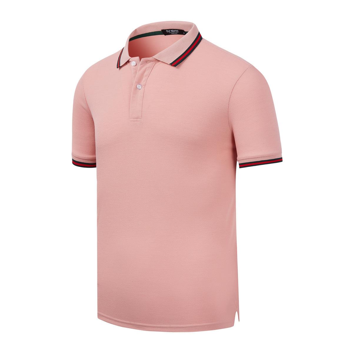 ForYourBeauty Casual zomer effen herenpoloshirt Top Business Polo Heren sportshirts met korte mouwen Reclametops S wit