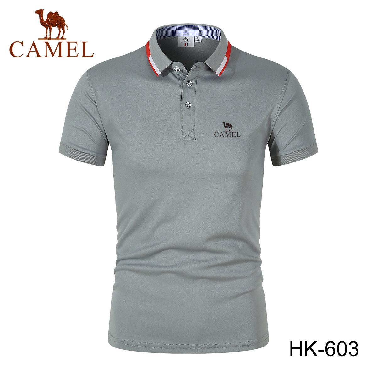 Camel 2024 Borduren Zomer Poloshirt Heren Hoge kwaliteit heren korte mouw ademende top Business Casual poloshirt voor heren 4XL