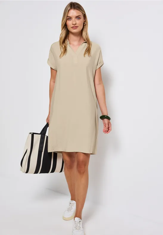 STREET ONE Shirtjurk met ingesneden hals