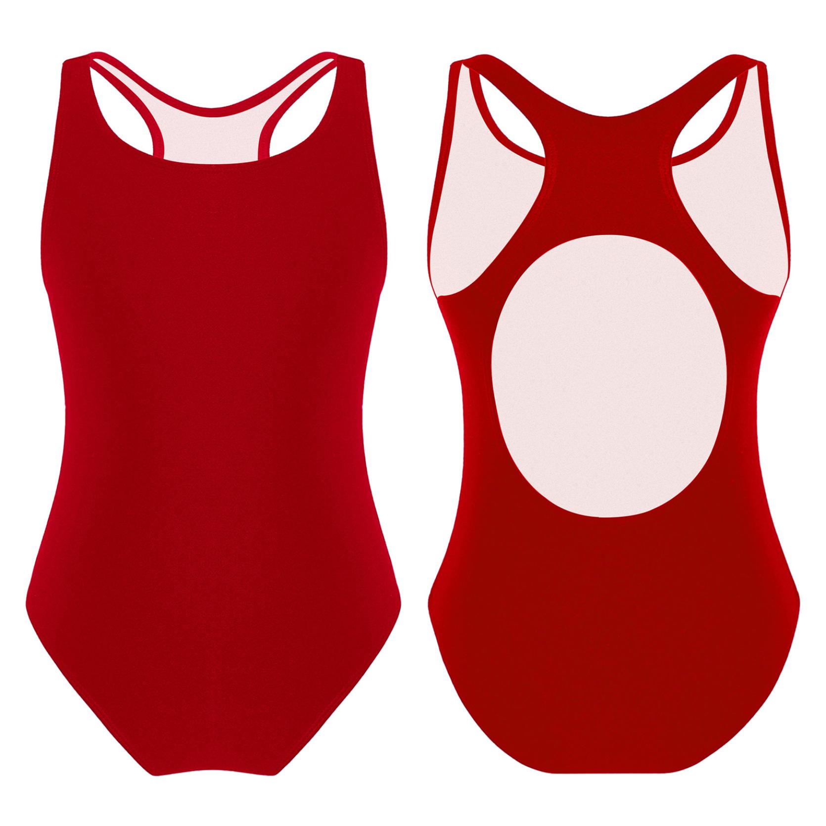 IEFiEL Badpakken voor kinderen, meisjes, één stuk, gekruiste rugprint, badmode, sneldrogend badpak, strandkleding 15-16 Years marineblauwe kleur