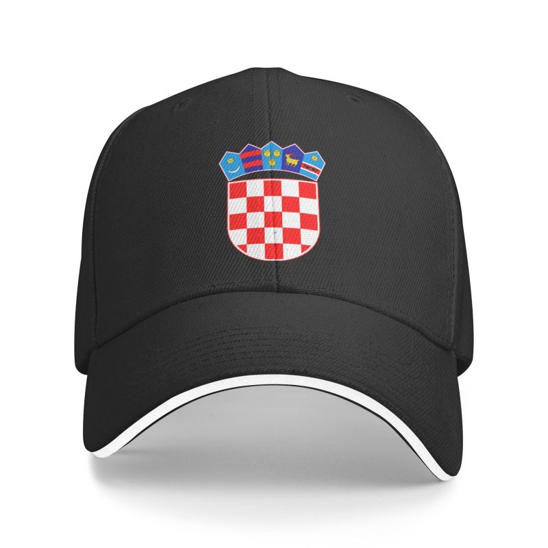91530102MAC2AA7079 Klassieke wapenschild van Kroatië baseballpet voor dames, unisex verstelbare vaderhoedprestaties Baseball Cap