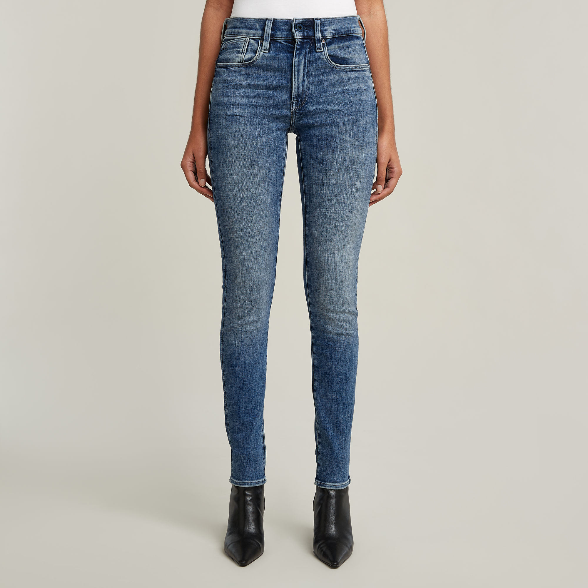 G-Star RAW Lhana Skinny Jeans - Midden blauw - Dames