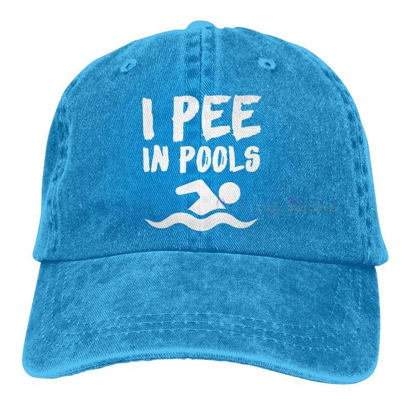 Alice cap Ik pies in zwembaden Baseballpet voor Unisex Vrouwen Unisex 100% gewassen katoen Verstelbare vintage honkbal Dad Hat Trucker Adjustable