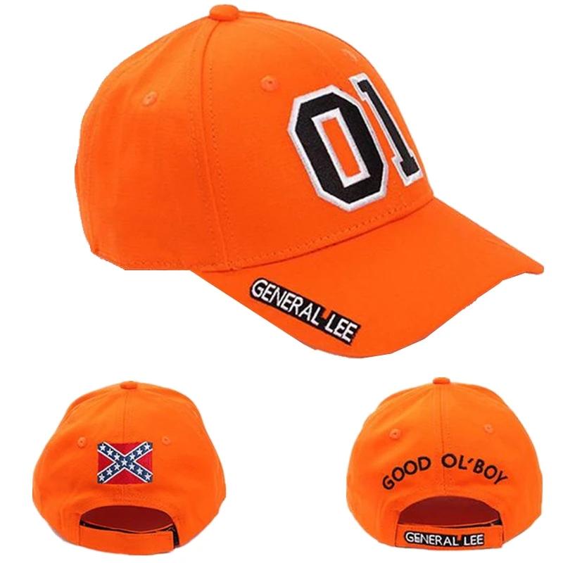 91440118MAC534JW32 ew General Lee Cosplay Hoed Borduurwerk Unisex Katoen Oranje Good OL' Boy Dukes Verstelbare Baseball Cap Accessoires Zonnehoed Cadeau Adjustable