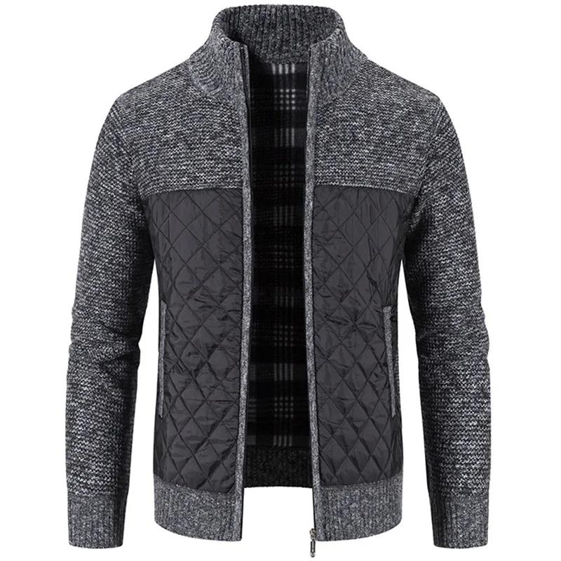 King Billion Herfst en winter staande kraag vest trui verdikte casual trui heren warme mode jas XL bordeaux