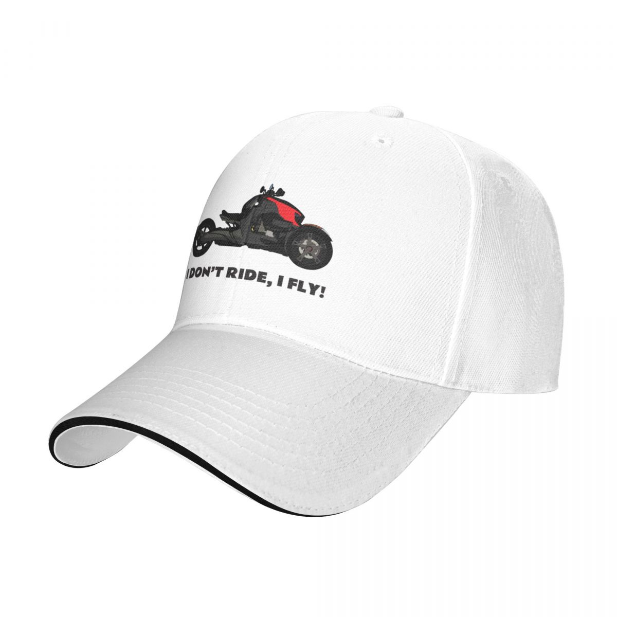 91530102MAC1PG27XM Can-Am Ryker Rood - I Don't Ride I Fly Cap Baseball Cap Luxe hoed luxe dames pet Unisex's
