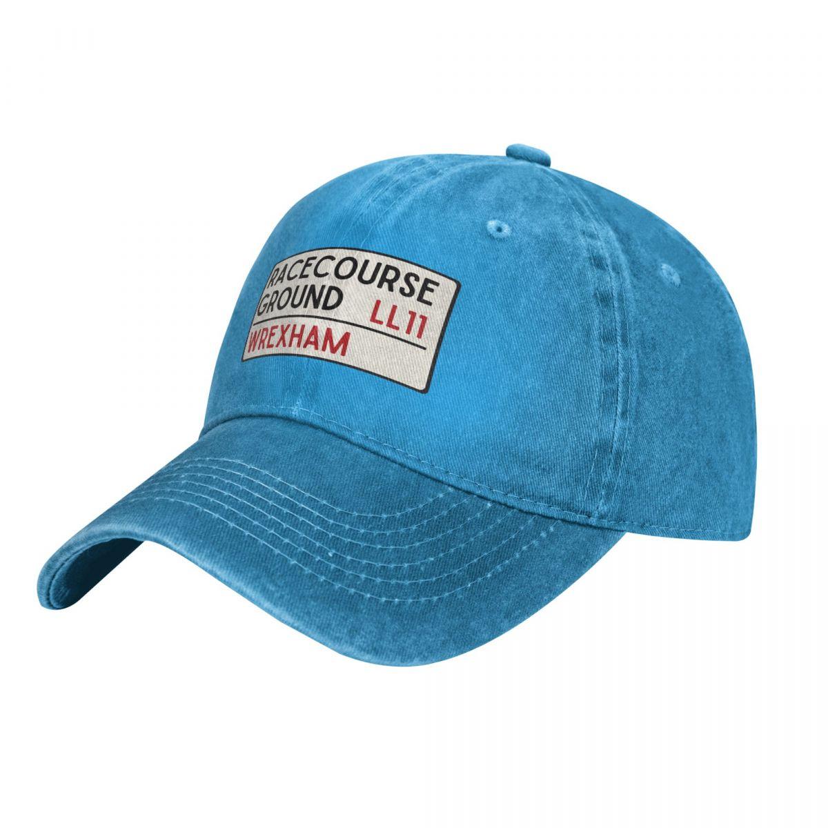91420583MAC2W16L8R Wrexham, Racecourse Ground verkeersbord, LL11, Wrexham supporters Baseball Cap Anime Hat Streetwear Hat Voor Vrouwen Unisex'S