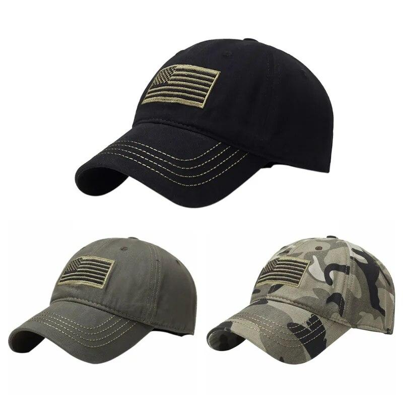 BOOSKU Heren Dames Cap Vlag Geborduurd Outdoor Sport Strapback Hoeden Outdoor Reizen Vissen Klimmen Sportkleding
