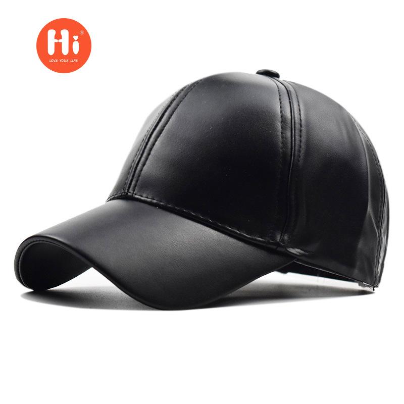 Hi Cap Nieuwe herfst en winter licht board leren pet baseball pet dames en heren baseball petten Koreaanse versie goud