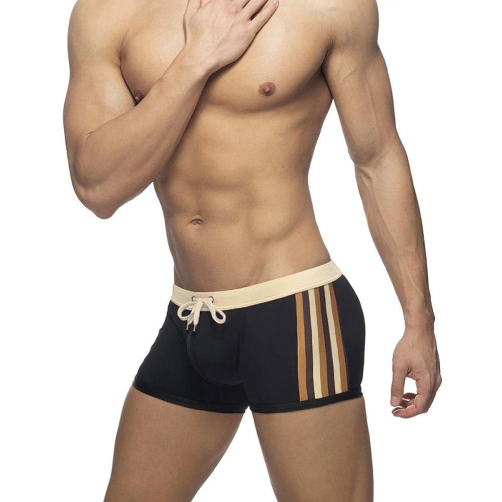 UXH Fashion Heren zwemslips Trunks Strakke pasvorm Sexy badmode Strandkleding Looien Surfen GYM XXL beige