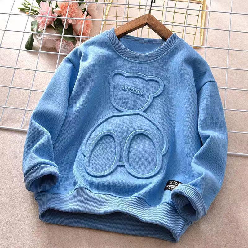 Molly Show Kindertrui Herfst kinderkleding Jongens katoenen sporttop Casual trui 160cm koffie
