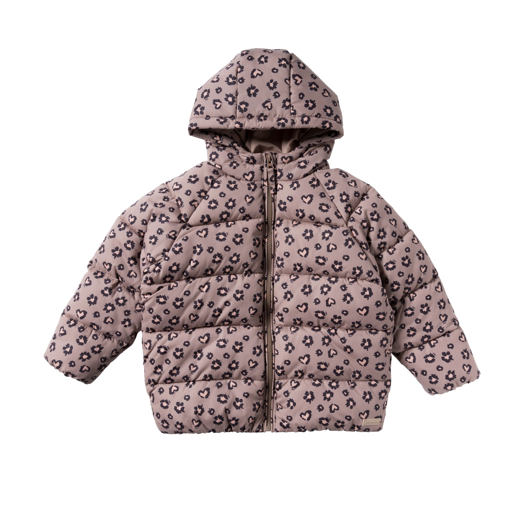 Your wishes winter winterjas meisjes - oranje - Sweet Leopard - puffer