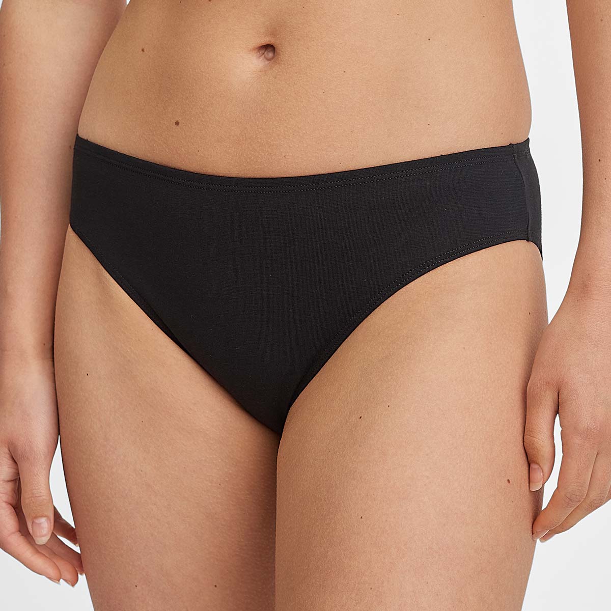 Calida Essential Cotton tai slip, zwart