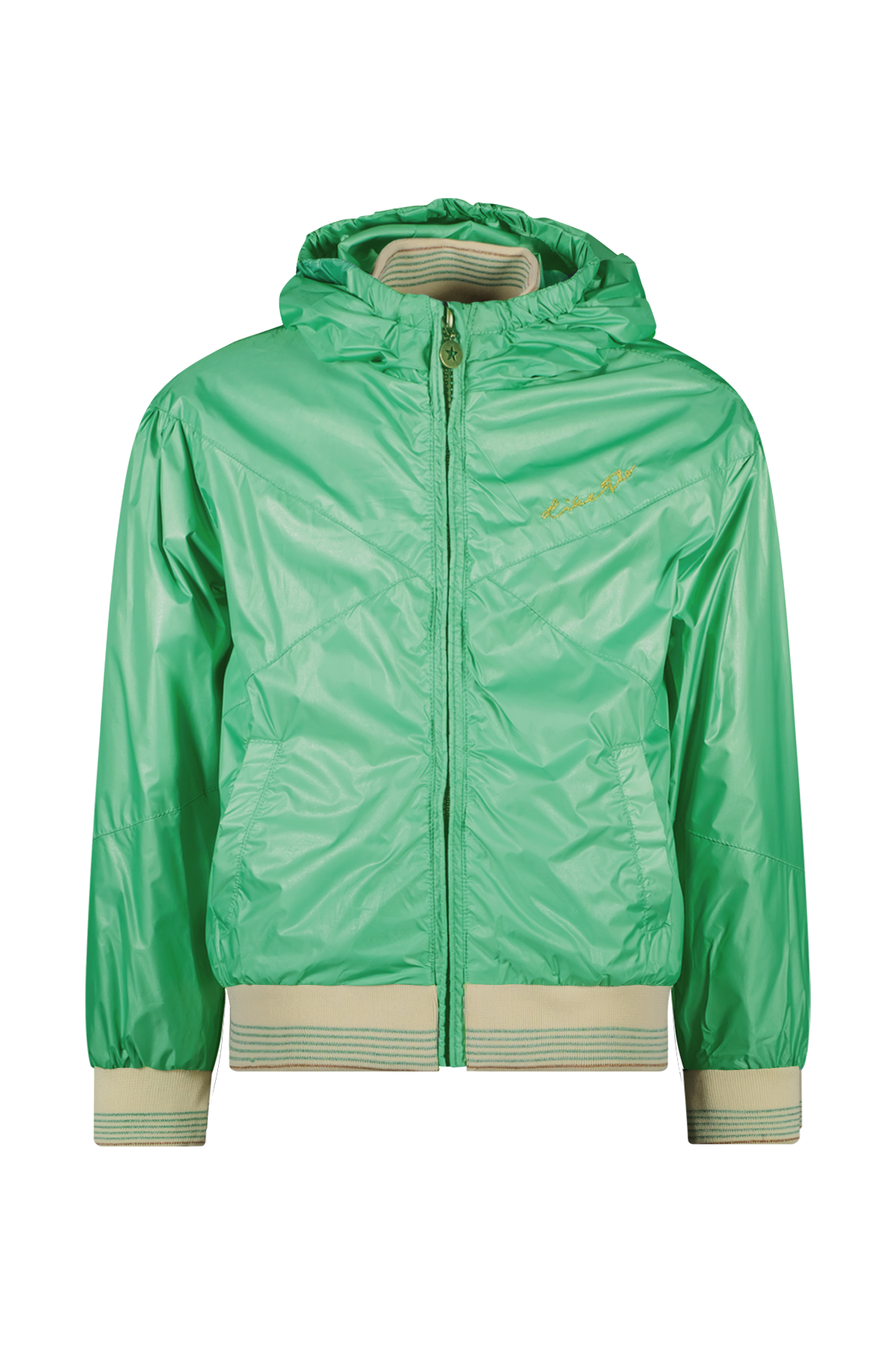 Like Flo Meisjes zomerjas met capuchon - Groen