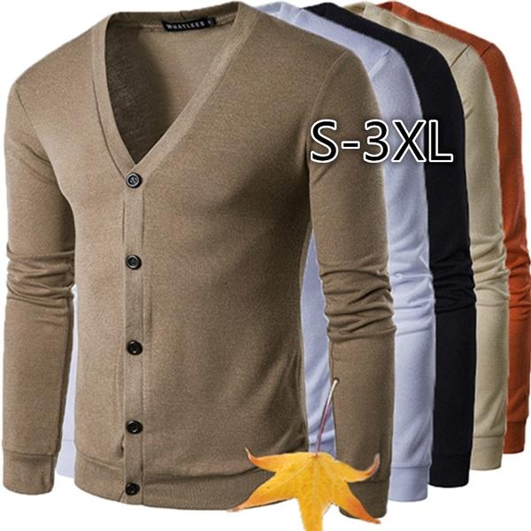 BEE 6 Herfst Jonge Mannen Mode Trend V Cardigan Trui Trui Trui S
