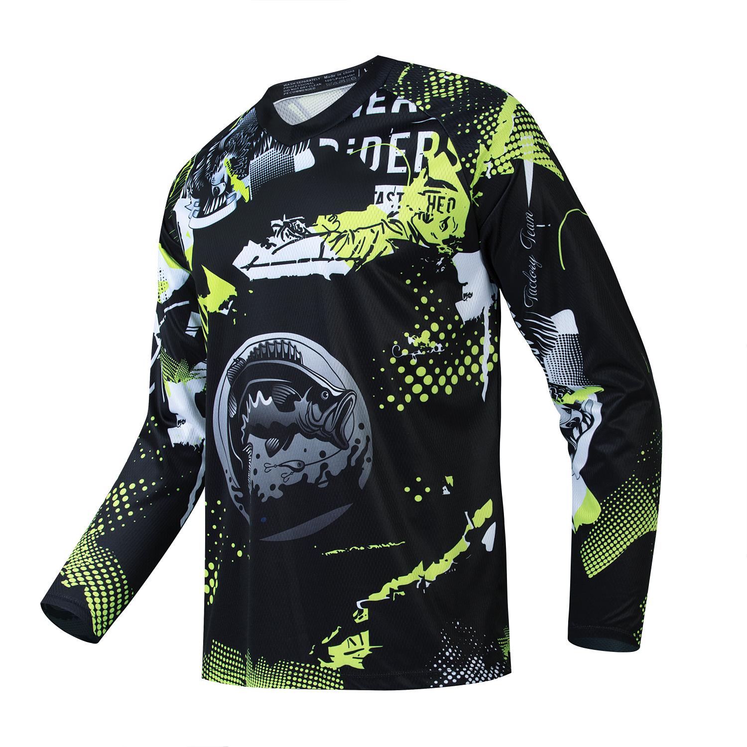 Etst 003 Nieuwe 2024 Viskleding Lange Mouw Kamperen Wandelen Fietsen T-shirt Anti UV Viskleding Snel drogende Truien M
