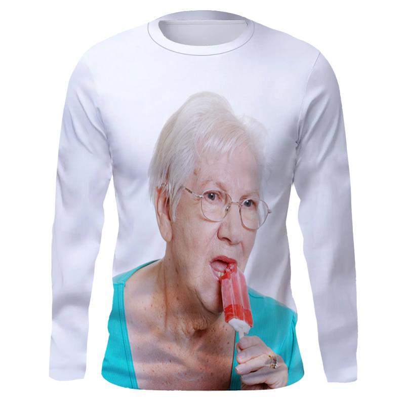 ETST 03 Dames Licking Red Popsicle 3D Print T-shirts Heren Dames Lange Mouw T-shirt Streetwear Harajuku Truien Tees Tops Kinderkleding 6XL