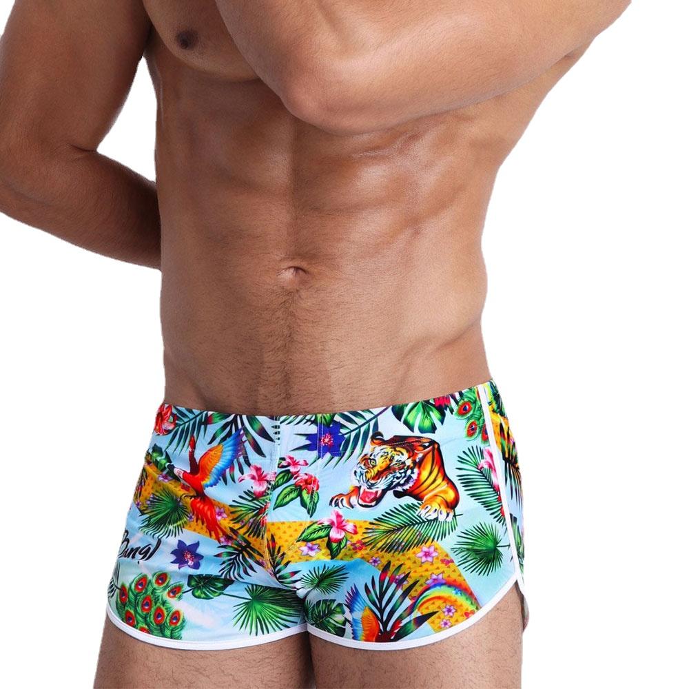 UXH Fashion Heren zwemslips Love is Love Zwemmen Strakke pasvorm Sexy badmode Strandkleding Zonnen Surfen XL