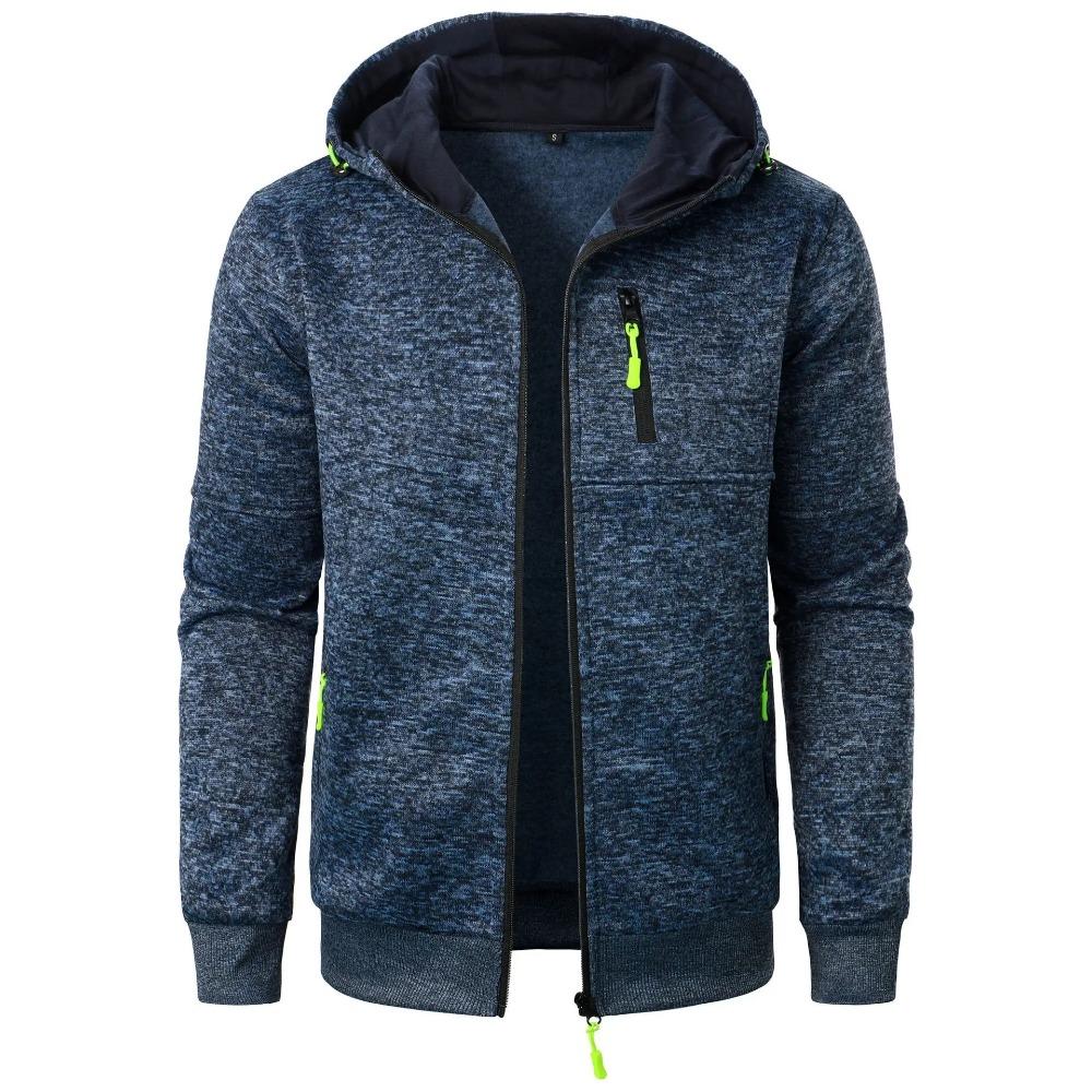 FX Men Heren Sport Fitness Casual Sweatshirt Cardigan Capuchon Jassen Cardigan Capuchon Sweatshirts Baseballjack XXXL donkergrijze kleur
