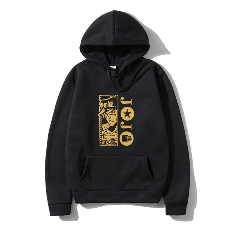 WowClassic Harajuku JOJO's Bizarre Adventure Hoodies Bedrukte Heren Hoodie Streetwear Casual Sweatshirts Kleding Hoodies & Sweatshirts Heren 3XL geel