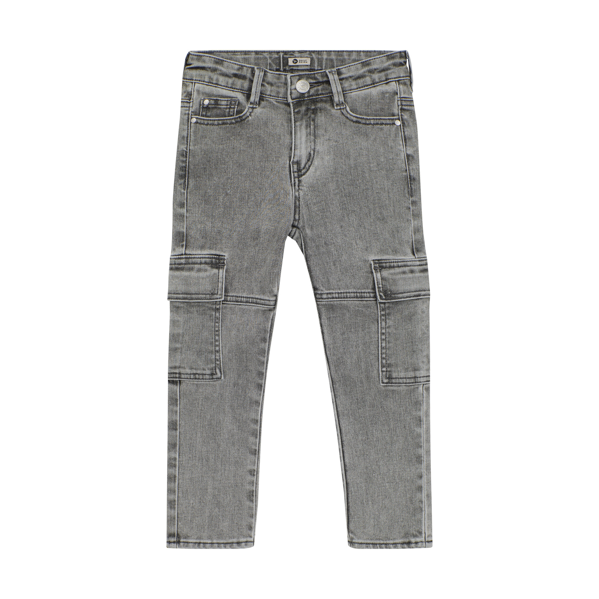 Daily7 winter cargo jeansbroek jongens - grijs - straight fit