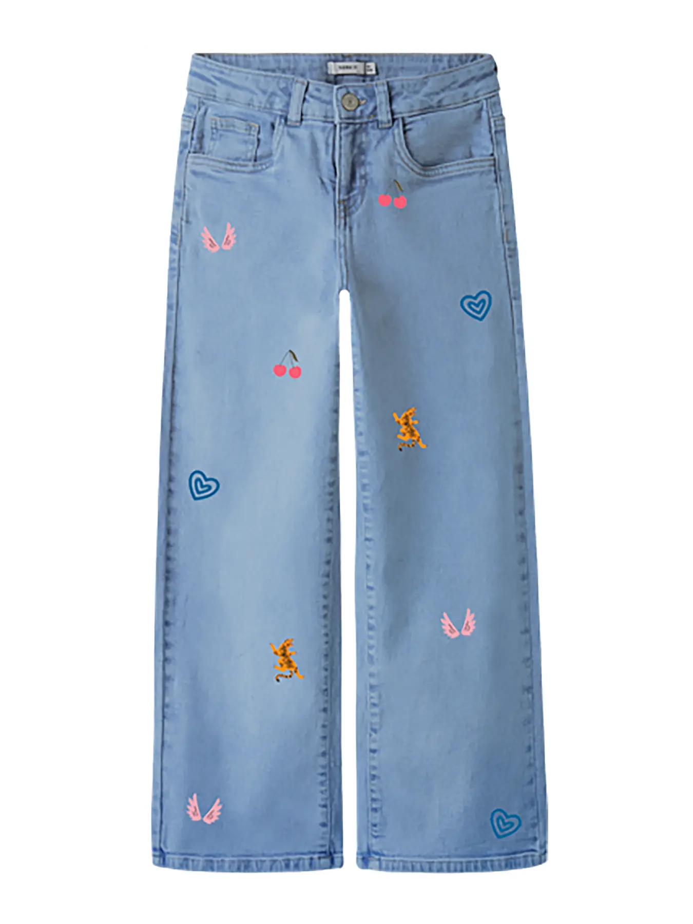 Name it zomer jeans broek meisjes - licht blauw denim
