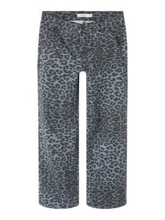 Name it winter broek meisjes - grijs - wide leg fit - NkfRose