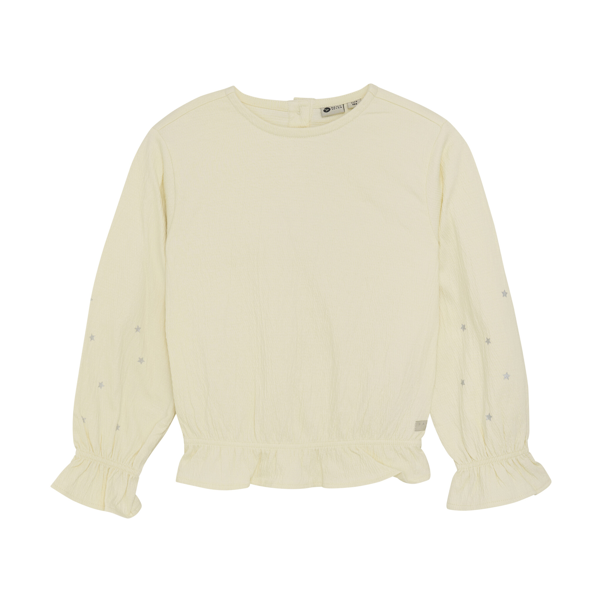 Daily7 winter t-shirt meisjes - wit - longsleeve/Smock