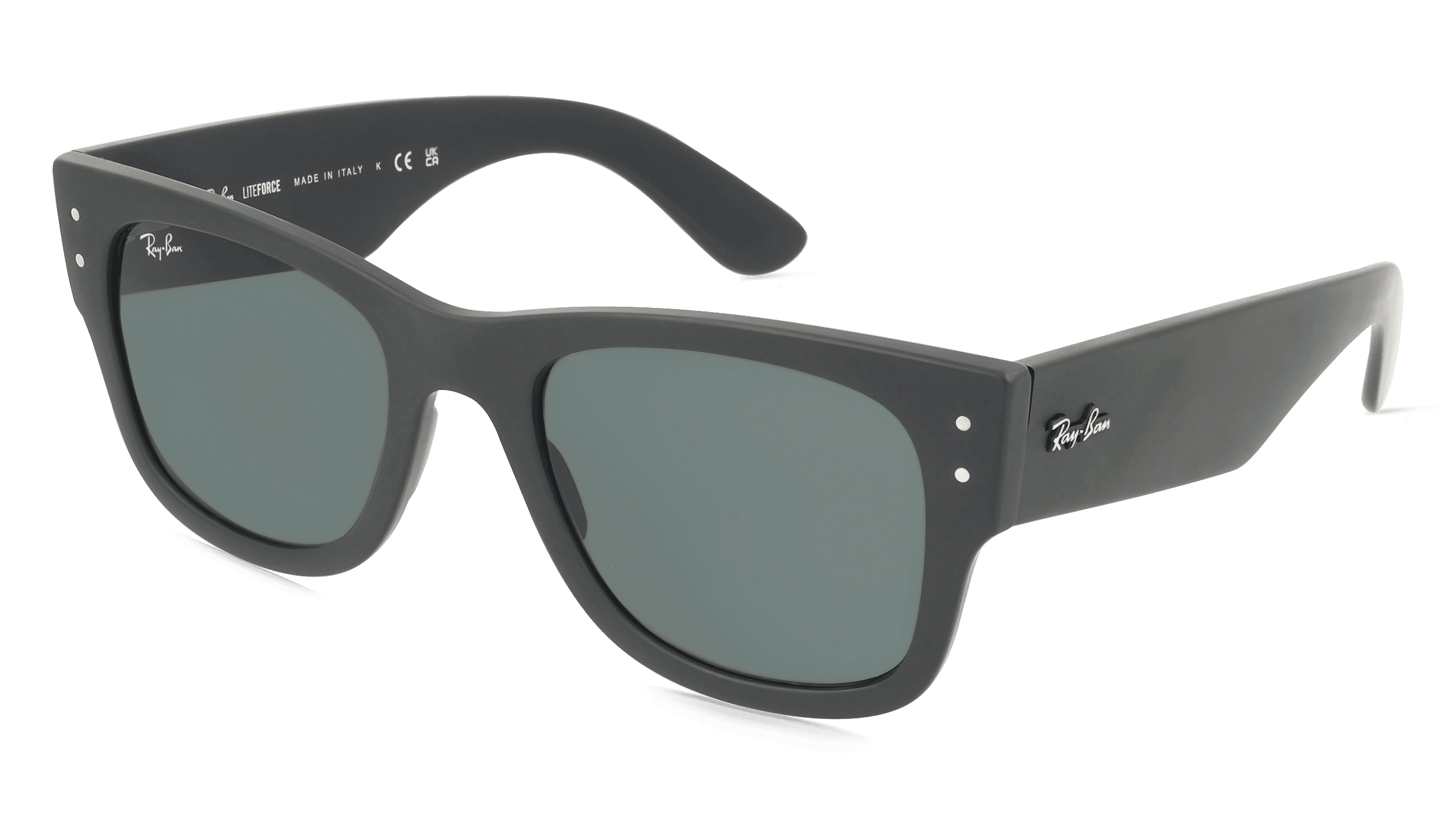 Ray-Ban RB4840S Unisex Zonnebril, zwart mat