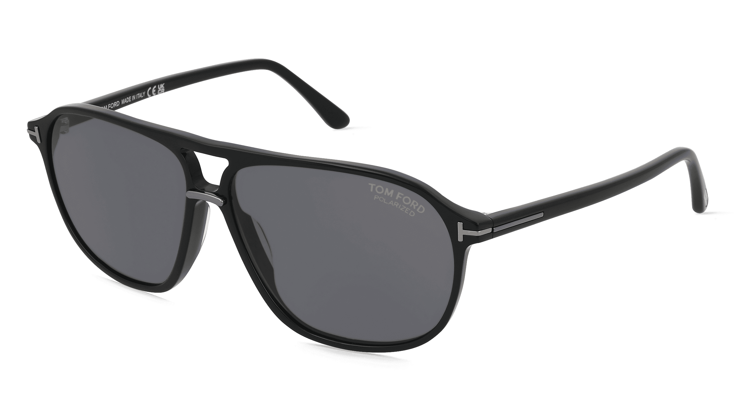 Tom Ford FT1026-N BRUCE Unisex Zonnebril, Zwart glanzend