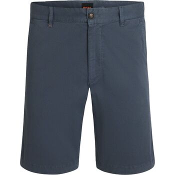 Boss Broek  Chino Short Blauw