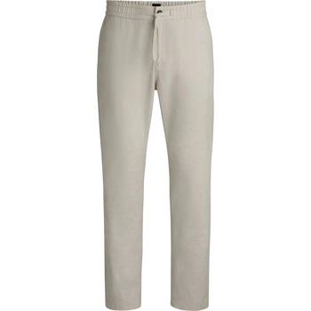 Boss Broek  Chino Sanderson Linnen Blend Ecru