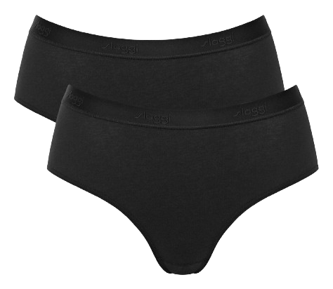 Sloggi Go casual dames midi 2 pack black maat s 1 Stuk