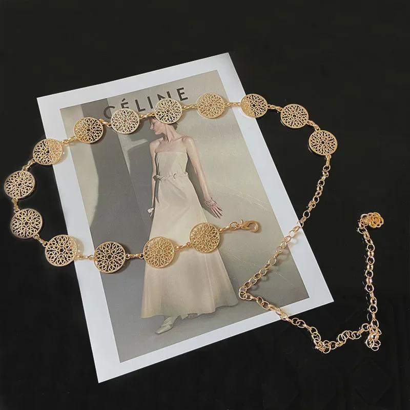CrossCart Metalen riem in Koreaanse stijl voor dames voor zomerjurken - Trendy kettingaccessoire